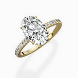 Pave Hidden Halo Engagement Ring