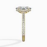 Pave Hidden Halo Engagement Ring