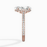 Pave Hidden Halo Engagement Ring
