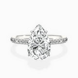 Pave Hidden Halo Engagement Ring