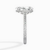 Pave Hidden Halo Engagement Ring