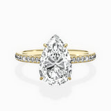 Pave Hidden Halo Engagement Ring