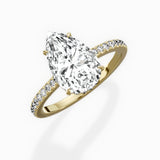 Pave Hidden Halo Engagement Ring