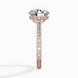 Pave Hidden Halo Engagement Ring