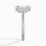 Pave Hidden Halo Engagement Ring