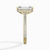 Pave Hidden Halo Engagement Ring