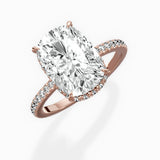 Pave Hidden Halo Engagement Ring