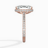 Pave Hidden Halo Engagement Ring