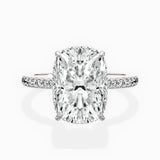 Pave Hidden Halo Engagement Ring