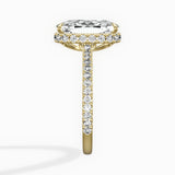 Pave Hidden Halo Engagement Ring