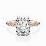 Pave Hidden Halo Engagement Ring