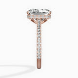 Pave Hidden Halo Engagement Ring