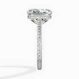 Pave Hidden Halo Engagement Ring