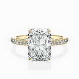 Pave Hidden Halo Engagement Ring
