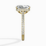 Pave Hidden Halo Engagement Ring