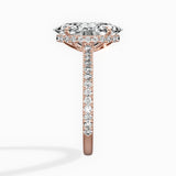 Pave Hidden Halo Engagement Ring