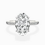 Pave Hidden Halo Engagement Ring