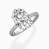 Pave Hidden Halo Engagement Ring