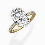 Pave Hidden Halo Engagement Ring