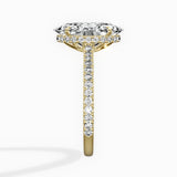 Pave Hidden Halo Engagement Ring