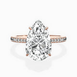 Pave Hidden Halo Engagement Ring