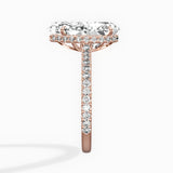 Pave Hidden Halo Engagement Ring