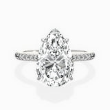 Pave Hidden Halo Engagement Ring