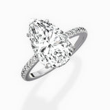 Pave Hidden Halo Engagement Ring