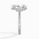 Pave Hidden Halo Engagement Ring