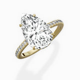 Pave Hidden Halo Engagement Ring