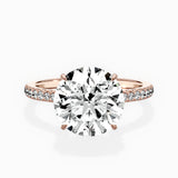 Pave Hidden Halo Engagement Ring