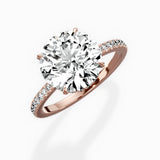 Pave Hidden Halo Engagement Ring