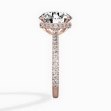Pave Hidden Halo Engagement Ring