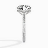 Pave Hidden Halo Engagement Ring