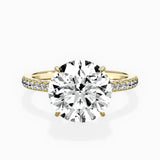 Pave Hidden Halo Engagement Ring