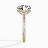Pave Hidden Halo Engagement Ring