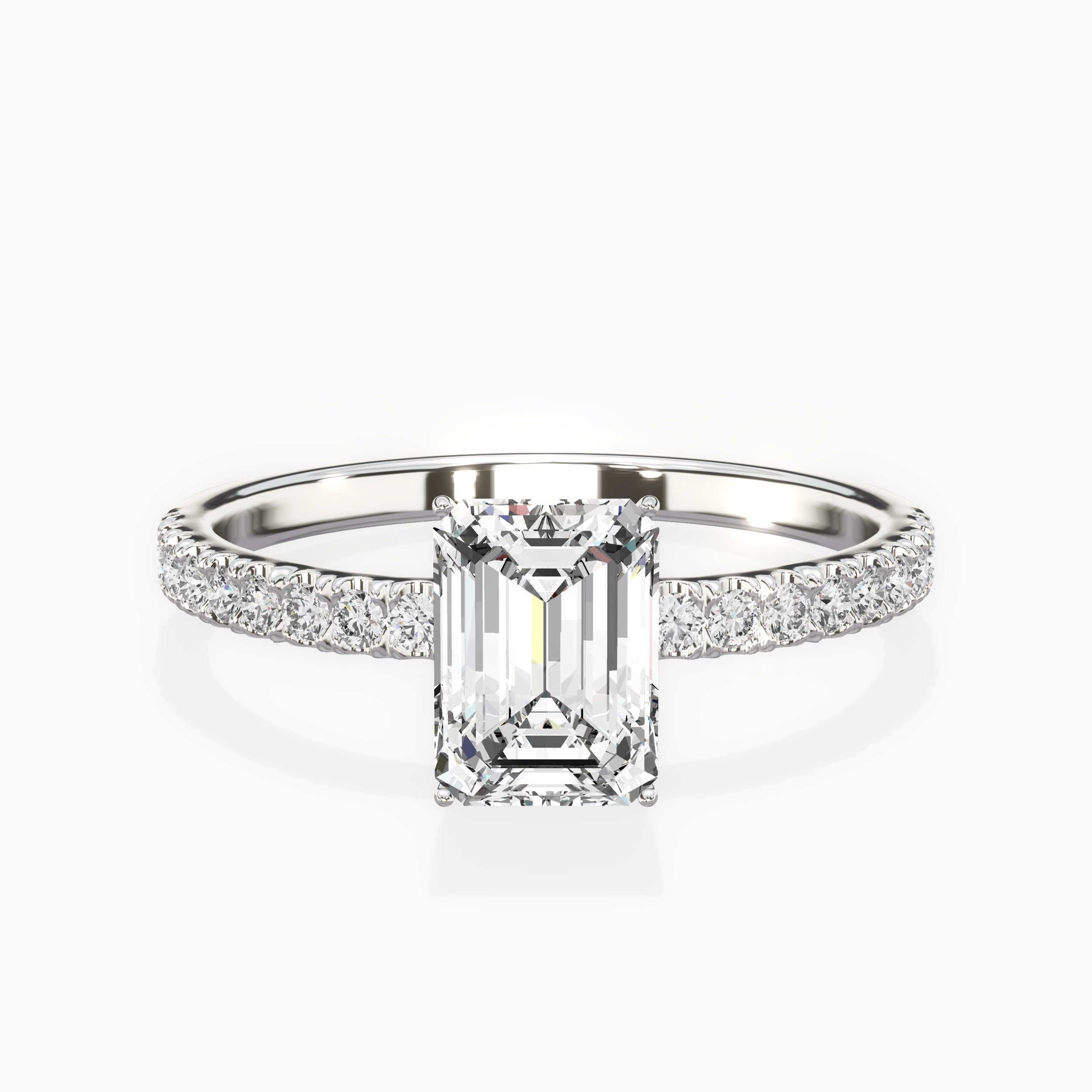 Rose Hidden Halo Engagement Ring