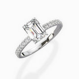 Rose Hidden Halo Engagement Ring
