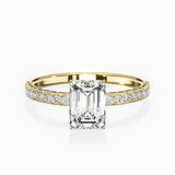 Rose Hidden Halo Engagement Ring