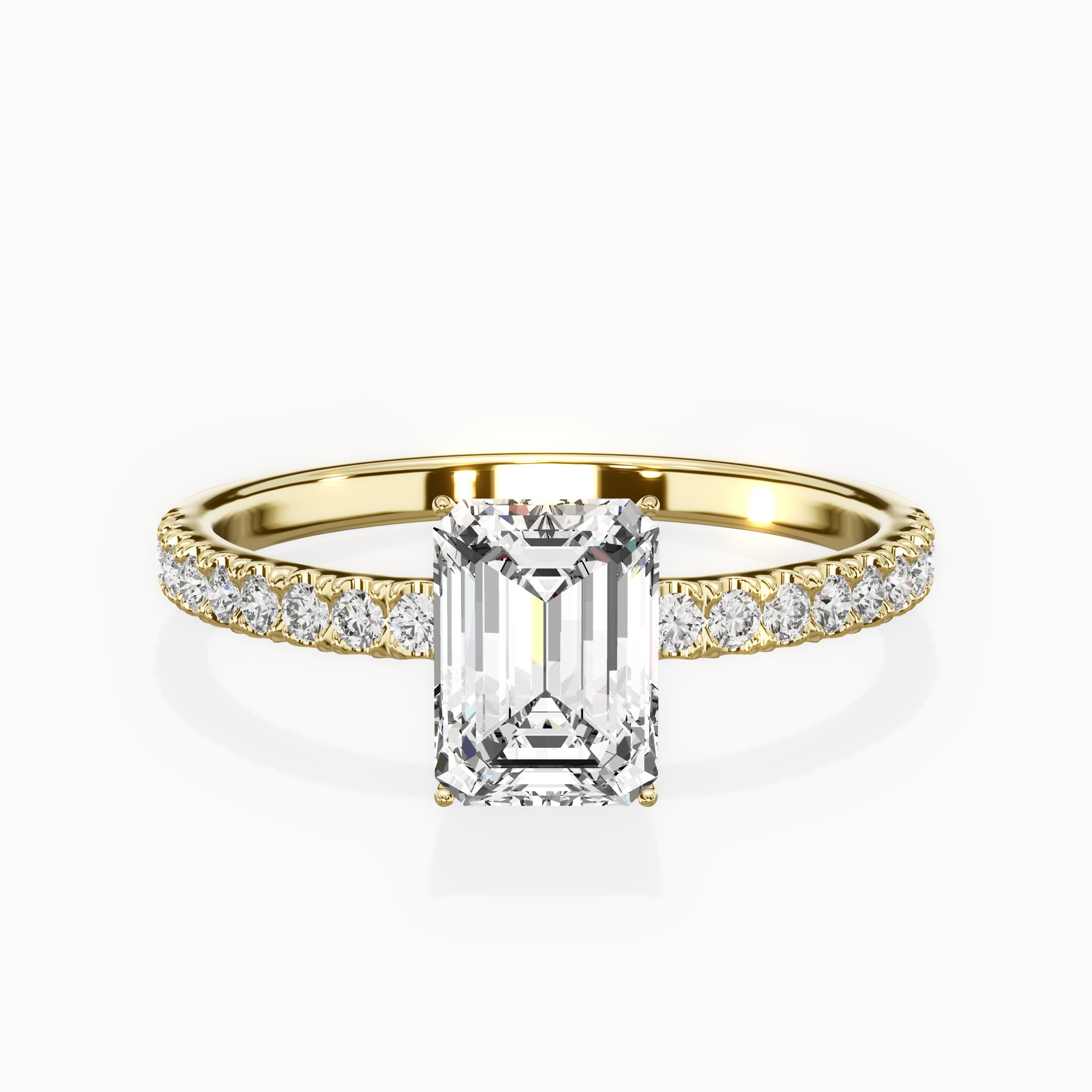 Rose Hidden Halo Engagement Ring