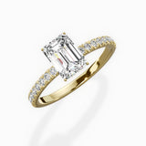 Rose Hidden Halo Engagement Ring