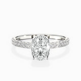 Rose Hidden Halo Engagement Ring
