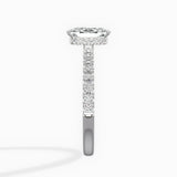 Rose Hidden Halo Engagement Ring
