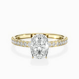 Rose Hidden Halo Engagement Ring