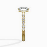 Rose Hidden Halo Engagement Ring
