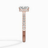 Rose Hidden Halo Engagement Ring