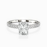 Rose Hidden Halo Engagement Ring