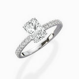 Rose Hidden Halo Engagement Ring