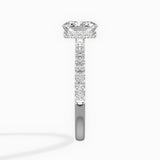 Rose Hidden Halo Engagement Ring
