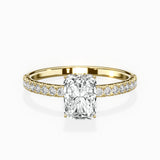 Rose Hidden Halo Engagement Ring